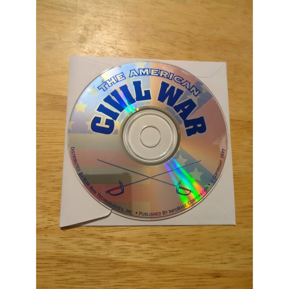 The American Civil War Rom-man Technologies, Inc 1997 Disc Only
